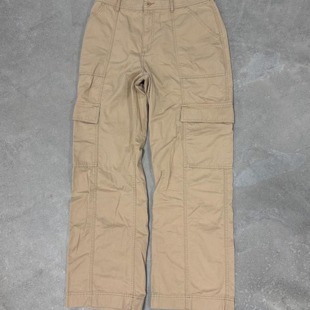 Abercrombie & Fitch Tan Cargo Pants Mens Size 32 Utility Relaxed Fit
